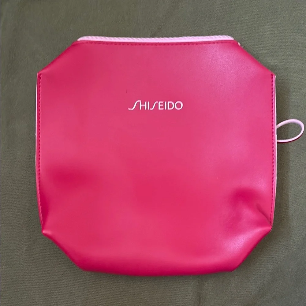 Shiseido Pink Cosmetic Bag